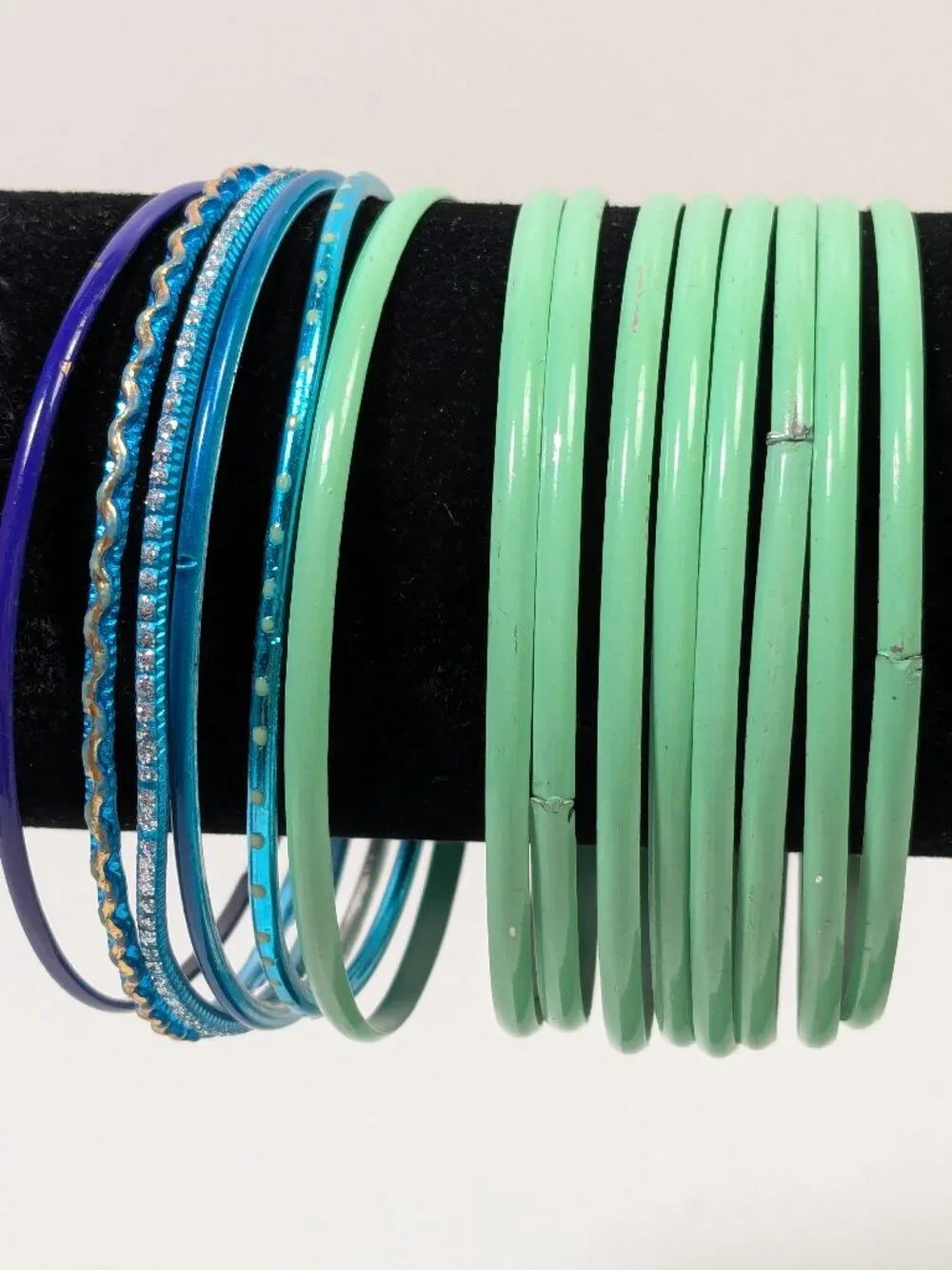 Thin Bangle Bracelet Lot 36 Fashion Jewelry Ready to Wear Variety Colors Texture